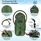 MARCHWAY Tactical Molle Hydration Pack with 2.5L TPU Water Bladder, Compact Yet Spacious Military Backpack for Hiking, Cycling, Backpacking, Hunting, Running