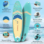 Paddle Board, Inflatable Stand Up SUP Paddle Boards for Adults & Youths of All Skill Levels, Wide & Non-Slip Deck Design Blow Up Paddleboards with Premium Accessories & Storage Bag