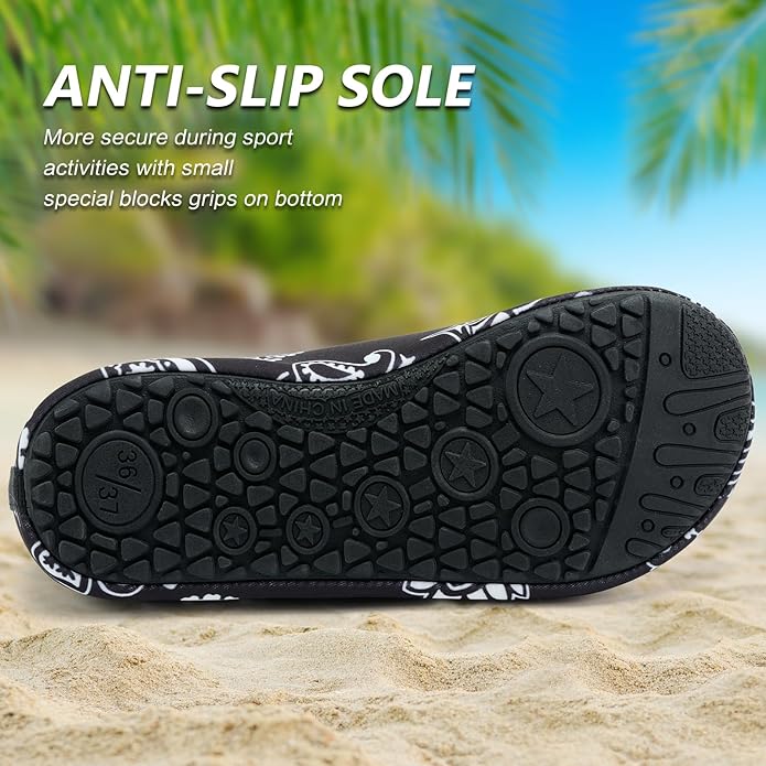 Deevike Water Shoes for Women Men Barefoot Quick-Dry Aqua Socks Slip-on for Beach Swim Surf Yoga Exercise