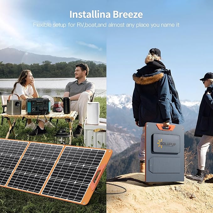 200 Watt Portable Solar Panel for Power Station Generator, 19.8V IP65 Waterproof 4 Kickstands Foldable Solar Panel, Solar Charger with MC4 Cable and USB Outputs for Outdoor Trip RV Camping Off Grid