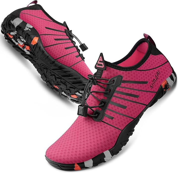 SIMARI Water Shoes for Women Men - Barefoot Quick-Dry Aqua Socks | Lightweight Swim Shoes for Surfing, Swimming, Beach Sports, Kayaking, Diving | Non-Slip Design