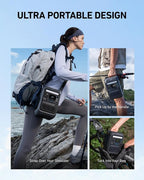 Anker SOLIX C200X Portable Power Station, 230.4Wh LiFePO4 Battery, 300W (600W Surge) Solar Generator, 140W Two-Way Fast Charging, For Outdoor Camping, Traveling, and Emergencies