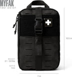 MY MEDIC MyFAK Standard Ifak First Aid Kit - 132 Life Saving Trauma and Medical Items - HSA FSA Eligible Survival Kit for Camping or Your Car - Black