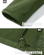 MAGCOMSEN Men's Fleece Lined Softshell Jacket Waterproof Windbreaker Rain Jacket for Tactical Hiking