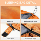 Tudomro 2 Pcs Camping Sleeping Bag for Adults, Lightweight Packable Waterproof Camping Gear Equipment to Keep Warm for Spring Summer Fall Indoor Outdoor Backpacking Hiking Travel