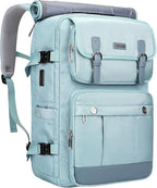 PIJUSHI Travel Backpack for Women Carry on Luggage Backpack Convertible Large Laptop Duffel Bag for Airplanes(PE049 Teal Blue)