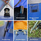2-12 Person Tents for Camping Waterproof, Backpack Double Layer Tents, Perfect Picnics, Fishing and Backyard Camping