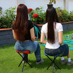 3 Pack Folding Camping Stool 12.2 x 14.96 Inch Portable Collapsible Chair Tripod Stool Hiking Chair for Fishing, Beach, Picnic, Outdoor, Gardening and Travel