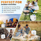 Collapsible Water Container with Spigot, BPA Free, Food Safe Camping Water Storage Cube Jug for Outdoor Hiking Hurricane & Emergency Survival Kit, Portable Foldable Canteen