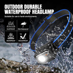 Brinyte HC01 1000 Lumen Rechargeable Headlamp, USB-C/AAA Dual Power, Red Light & 45H Runtime (Low Mode), Patented Adjustable Headband for Camping Hunting Hard Hat