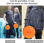 ALEVMOOM Telescoping Stool with Cushion,Portable Collapsible Stool,Camping Stools Retractable Folding Chair,More Sturdy Capacity 440Ib,for Garden Hiking Travel BBQ with Carry Bag&Carabiner