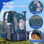 NUBILY 50L Hiking Backpack Waterproof Camping Backpack for Men Women Lightweight HIking Daypack Outdoor Travel Daypack