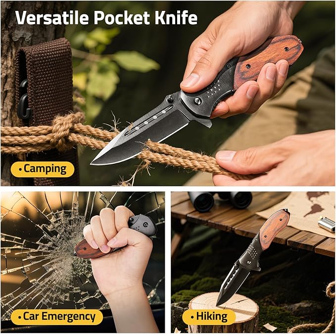 CVLIFE First Aid Kit Survival Emergency Kit with Tactical Pouch, Comprehensive Trauma Care - Ideal for Car, Camping, Hiking, Travel