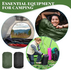 Macarrie 10 Pcs 0 Degree Camping Sleeping Bags Bulk for Adults Cold Weather 4 Season Warm Sleeping Bag with Compression Sack for Homeless Donation Shelter Emergency Hiking