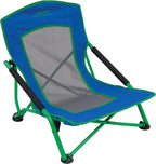 ALPS Mountaineering Rendezvous Low Camping Chairs for Adults with Arms, Cool Mesh Center, Powder Coated Steel Frame, Compact Folding Design and Carry Bag