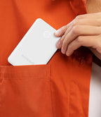 miisso 6000mah Ultra Slim Built in Cables Power Bank, Card Size Built in USB C Cords Battery Pack Portable Charger for Phones, 3 Output External Battery Pack Compatible with iPhone, Snow White