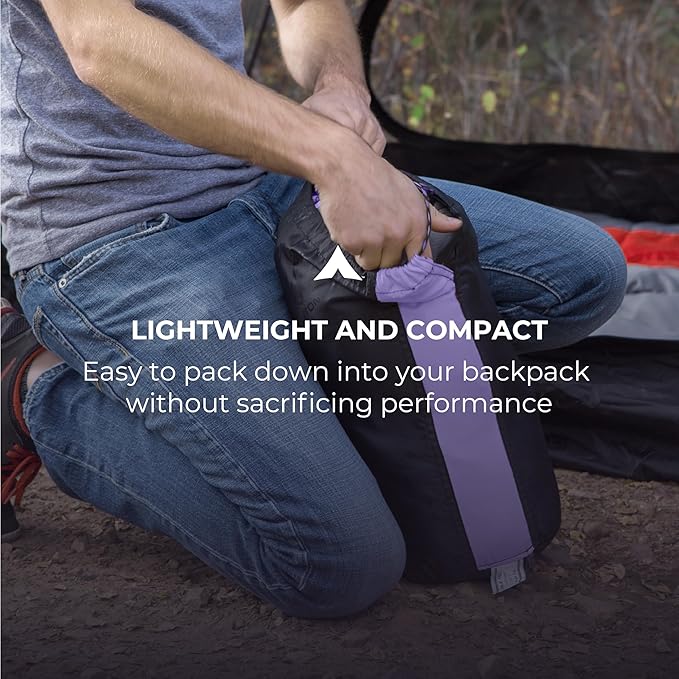 Teton 20F and 5F Degree Sleeping Bag; Lightweight, Warm Weather Mummy Sleeping Bags for Adults and Kids, Camping, Backpacking, Hiking