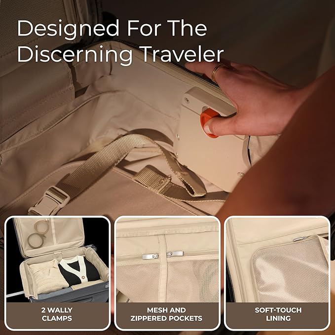 Briggs & Riley Essential 22" Carry On Expandable Spinner - Luggage for Travel, Suitcases with Wheels, Softside Rolling Bag for Men & Women, Self-Repairing Zipper - Baseline Collection, Steel Gray