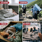 KingCamp Sleeping Bag for Adults, Cold Weather & Warm Extra Wide Big & Tall XL Portable Waterproof Flannel Sleeping Bags, Essentials Gear Accessories for Camping Backpacking Hiking Indoor & Outdoor