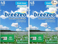 Breezeo Laundry Detergent Strips - Fresh Linen Scent - More Convenient than Pods, Pacs, Liquids or Powders – Great for Home, Dorm, Travel, Camping & Hand-Washing (48 strips) (Pack of 2)