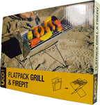 UCO Flatpack Portable Stainless Steel Grill and Fire Pit