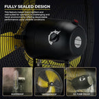 FUGOO 20'' Outdoor Quiet Oscillating Wall Fan With All Sealed Brushless DC Motor,4-Speed Waterproof Outdoor Fan, Heavy Duty Industrial Wall Mount Fans for House,Patios,Commercial,Garage,4000CFM