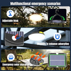 12000mAh 20000LM Solar Portable LED Camping Lantern, Rechargeable Light 120W with Magnet , Flashlight, IPX66 Waterproof Tent Lights Power Failure Emergency for Power Outages, Emergency, Tent, Outdoor