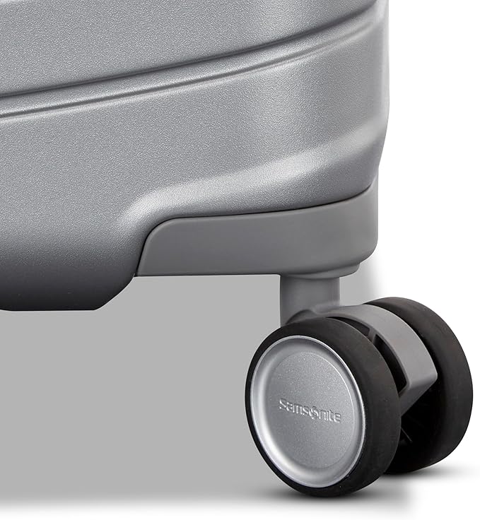 Framelock Max 29” Large Checked Hardshell Zipperless Luggage - Highly Secure Integrated Eazylock™ Mechanism - RightHeight™ Adjustable Handle - 360° Spinner Wheels - Airline Approved - Glacial Silver