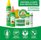 Badger Bug Spray, 3-Hour DEET-Free Mosquito Repellent, Family Friendly, Citronella & Organic Essential Oils, Natural & Vegan Insect Repellent Spray, 4 fl oz Aluminum Bottle, 2-Pack