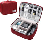 SELLYFELLY Electronics Organizer Travel Universal Cable Organizer Bag Waterproof Electronics Accessories Storage Cases for Cable, Charger, Phone, USB, SD Card, Hard Drives, Power Bank, Cords