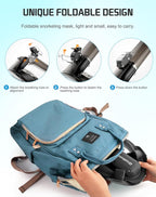 Greatever Full Face Snorkel Mask, Snorkeling Gear for Adults with Latest Dry Top Breathing System and Detachable Camera Mount, Foldable Snorkel Mask Adult, Snorkels Anti-Fog & Anti-Leak