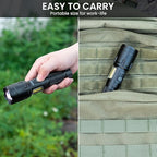 Rechargeable Flashlight 99000 High Lumens, Super Bright LED Flashlight with 7 Modes, Waterproof Powerful Flash Light for Camping, Home, Emerge∩cies (Black)