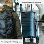 Puroma TSA Approved Luggage Lock, Multicolor 4 Digit Combination Travel Cable Locks Resettable Code Lock with Zinc Alloy Body for Suitcase, Backpack, Bag, Gym Locker (Black,Blue,Silver,Red-Violet)