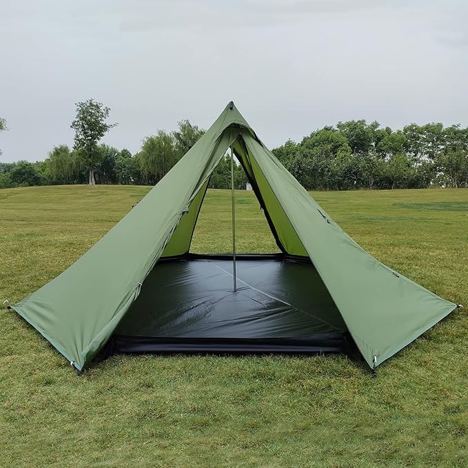 Longeek 2-4 Person Camping Tent 4 Seasons Backpacking Ultralight Easy Up Hot Teepee