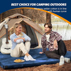 CYMULA CertiPUR-US Memory Foam Camping Mattress Pad, Portable Foam Sleeping Pad for Camping, Roll up Sleeping Mat for Adults Guest Floor Bed for Sleepover, Car, Tent SUV Cot Mattress