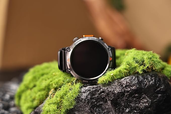 Military Smart Watches for Men Built-in GPS 3ATM Waterproof with Call/LED Flashlight, 1.45" Rugged Tactical Smartwatch with Compass, Fitness Tracker with HR/SPO2/Sleep Monitor for iPhone Android