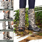 Snake Gaiters Adjustable Snake Bite Protection Waterproof Snake Guards 1000D Lower Legs Snake Proof Gaiters Snake Shoe Gaiters for Hunting Hiking Farm Work