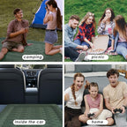 Camping Sleeping Pad with Pillow， Extra Thick 4.8 inch Ultralight Self Inflating Air Mat, Compact Lightweight Insulated Inflatable Sleep Mattress for Backpacking, Camp, Hiking, Tent