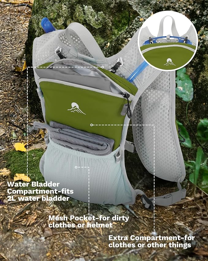 Running Vest for Women and Men, Hydration Running Backpack, Runners Vest, Hydration Vest for Walking, Marathon, Hiking