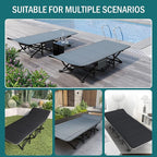 Camping Cot for Adults, Folding Bed with Comfortable Cushion, Tent Portable Sleeping Bed with Carry Bag for Camp, Office Use, Outdoor, Traveling Supports 450 lbs