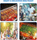 Shallow Grill Basket Fish Grill Basket, Fish Grilling Basket BBQ Fish Grill Baskets for Outdoor Grill,Grill Basket with Removable Handle. Perfect for Grilling Fish Fillets