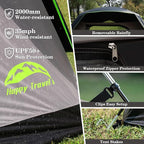 Happy Travel Camping Tent, 4/6 Person Dome Tents for Camping with Rainfly, Waterproof Clip Easy Setup Portable Family Tent with Mesh Windows, 20% More Headroom Backpacking Tents for Camping & Hiking