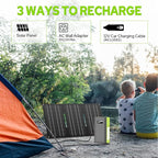 ZeroKor Portable Power Bank with AC Outlet, 110V Portable Laptop Battery Bank with Solar Charger Backup Power Source for Outdoor Smart Devices Tent Camping Backpacking Emergency