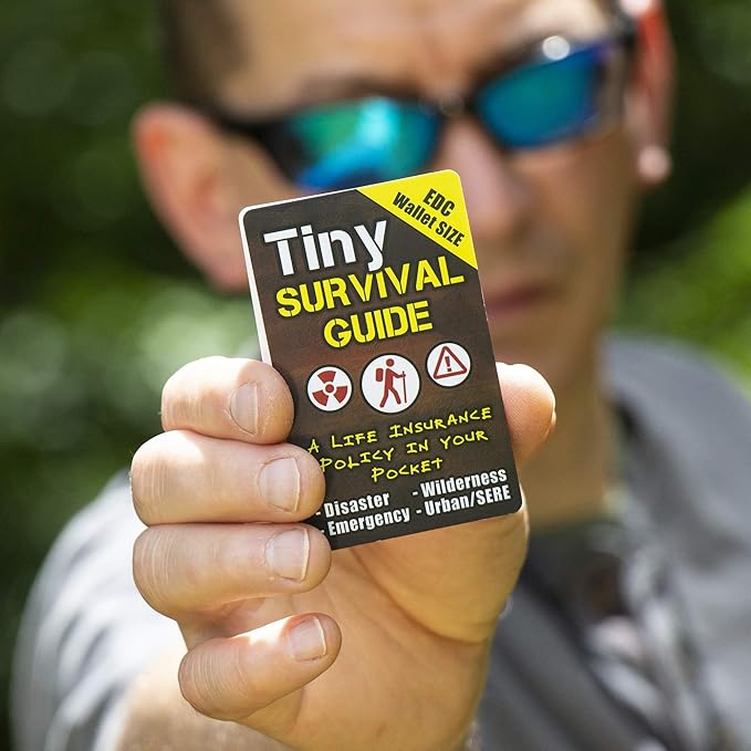 The Ultimate Survive Anything Tiny Survival Guide for Emergency Disaster Micro Guide First Aid Survival Pocket Handbook Easily Fits in Wallet Glove Box Pouch