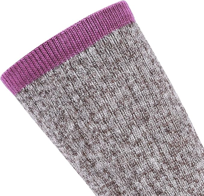 EnerWear 4 Pack Women's Merino Wool Outdoor Hiking Trail Crew Sock