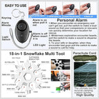 Gifts for Men Dad Husband Fathers Day, Survival Gear and Equipment kit 21 in 1, Professional Cool Gadgets Stuff Tactical Tool, Gift Ideas for Him Son Daughter Emergency Hunting Outdoors Camping Hiking