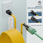 4 in1 NEMA 5-15P Extension Cord, Winxus 10FT NEMA 5-15P to 5-15R, 5-20R, 6-15R, 6-20R Adapter Cord, 15A to 20A AC Adapter Cable, 10FT 3 Prong Extension Cords