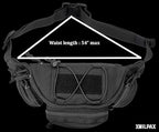 Tactical Waist Bag Utility Fanny Pack Small Hip Belt Bag Crossbody Sling Pack for Outdoor Every Day Carry, Hiking, Camping, Travel
