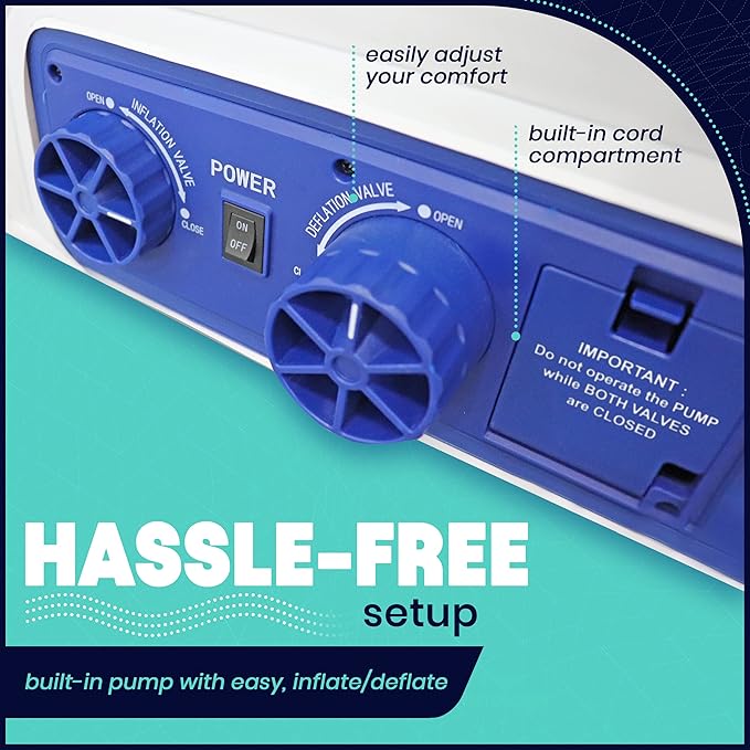 EnerPlex Air Mattress with Built in Pump - Self-Inflating Blow Up Mattress with Neck Support - Inflatable Air Bed for Portable Travel & Home Use