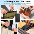 [2026 New] Wallet Tracker Card, Certifed by Apple Find My & Google's Find Hub, Android airtag, Item Locator, Credit Card Size Tracker, Card Holder Tracker, Keys, Bags (Black, 1 Pack)